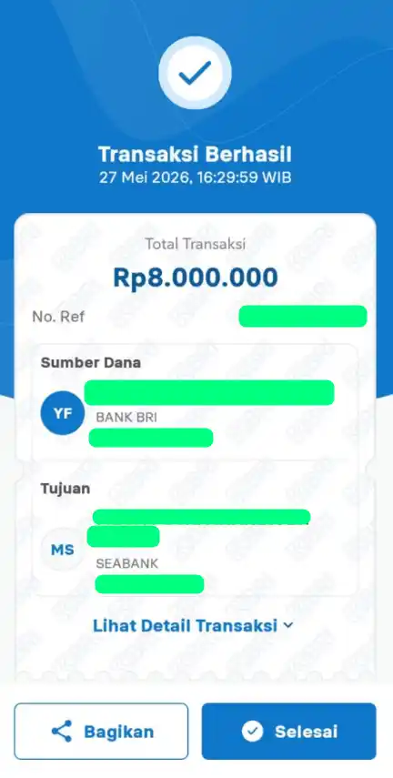 Bukti Transfer