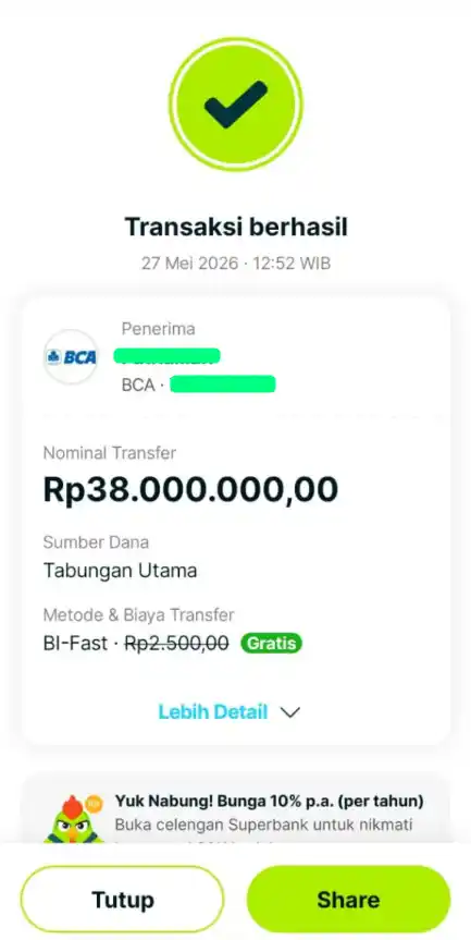 Bukti Transfer