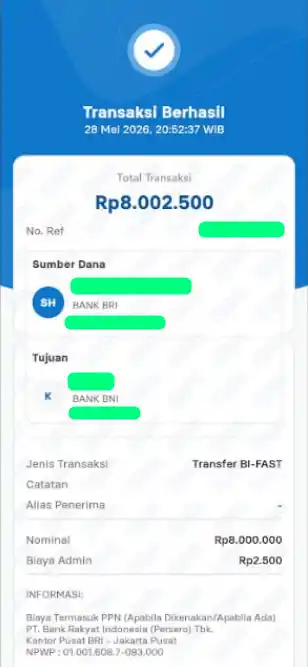 Bukti Transfer