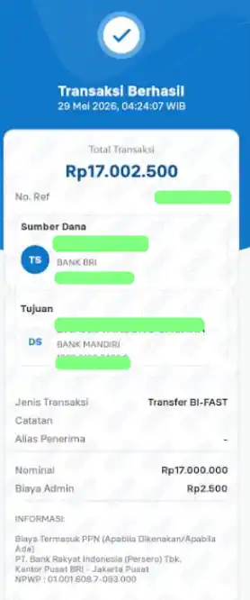 Bukti Transfer