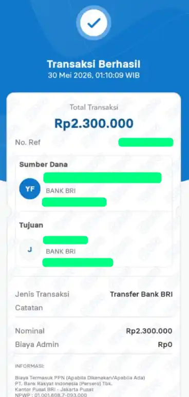 Bukti Transfer