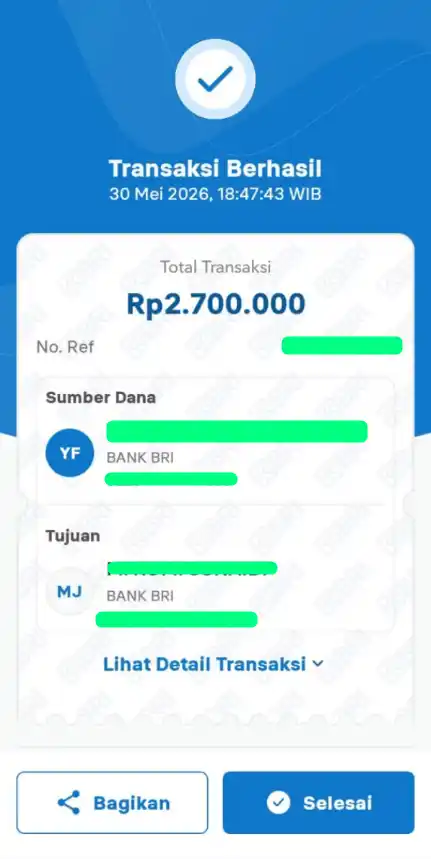 Bukti Transfer
