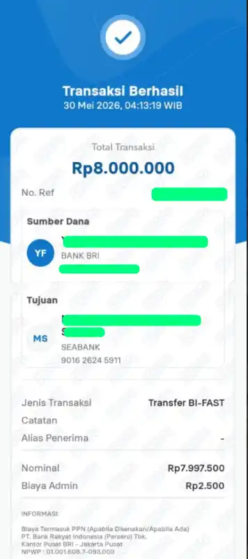 Bukti Transfer
