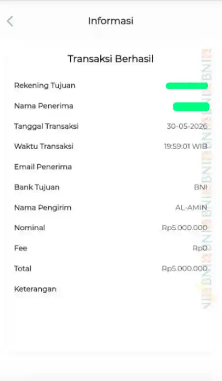 Bukti Transfer