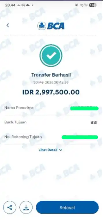 Bukti Transfer
