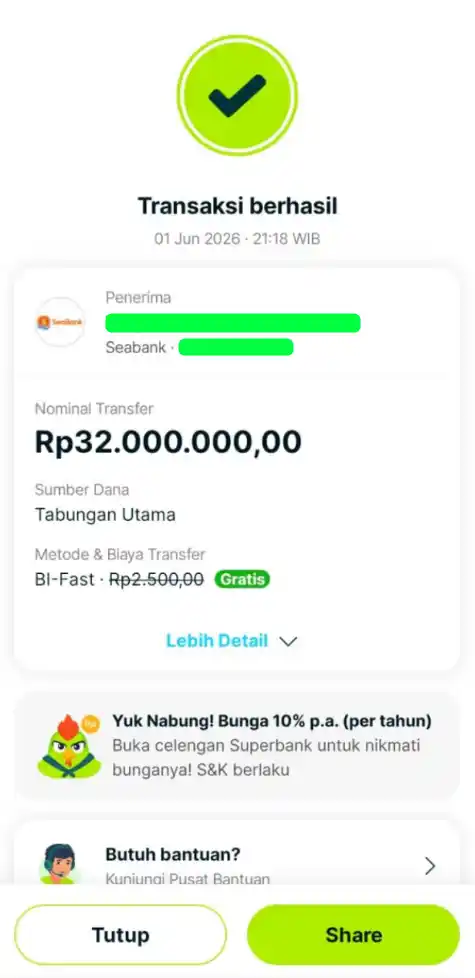 Bukti Transfer