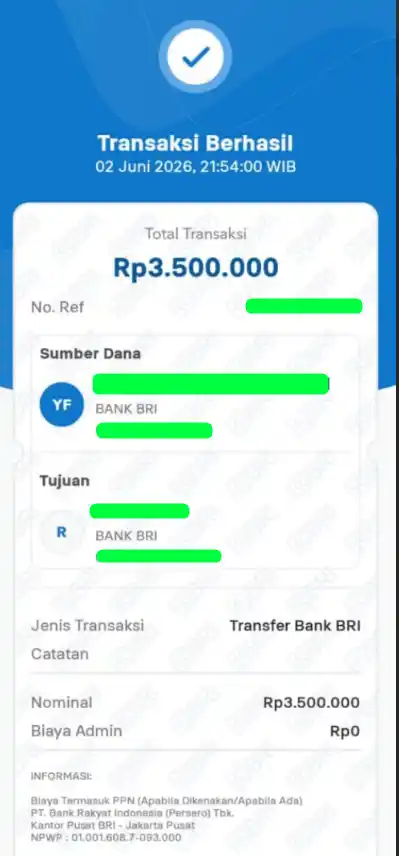 Bukti Transfer