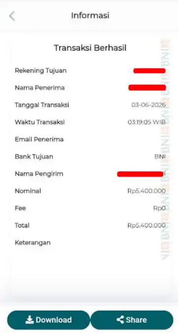 Bukti Transfer