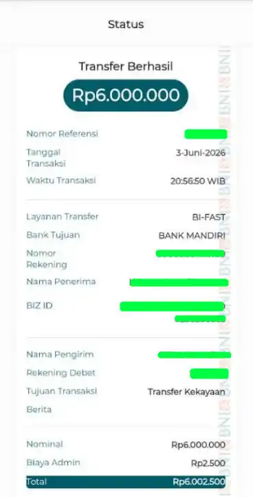 Bukti Transfer