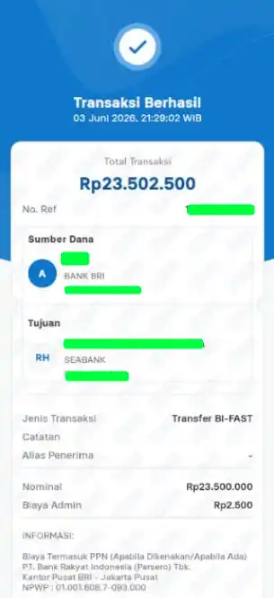 Bukti Transfer