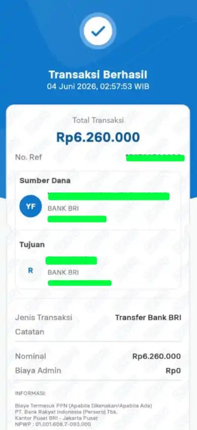Bukti Transfer