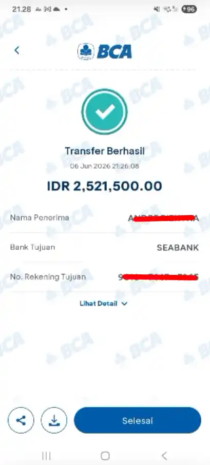 Bukti Transfer