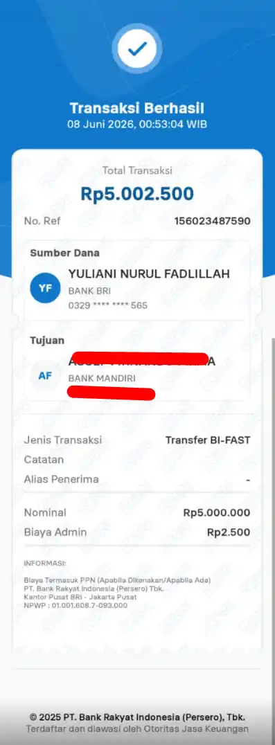 Bukti Transfer