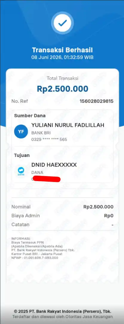Bukti Transfer