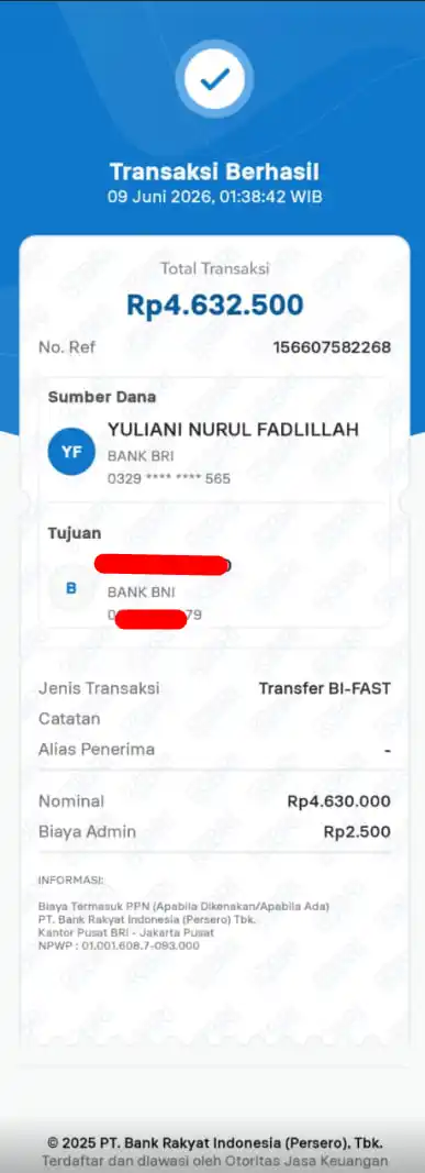 Bukti Transfer