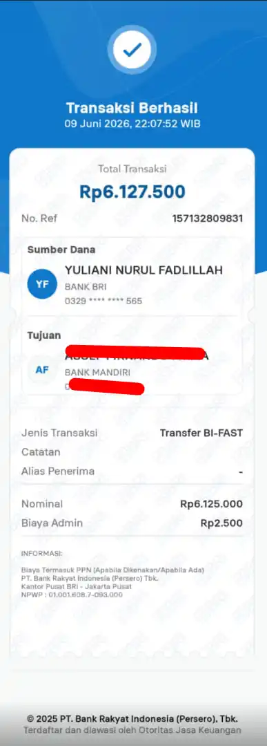 Bukti Transfer