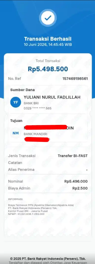 Bukti Transfer