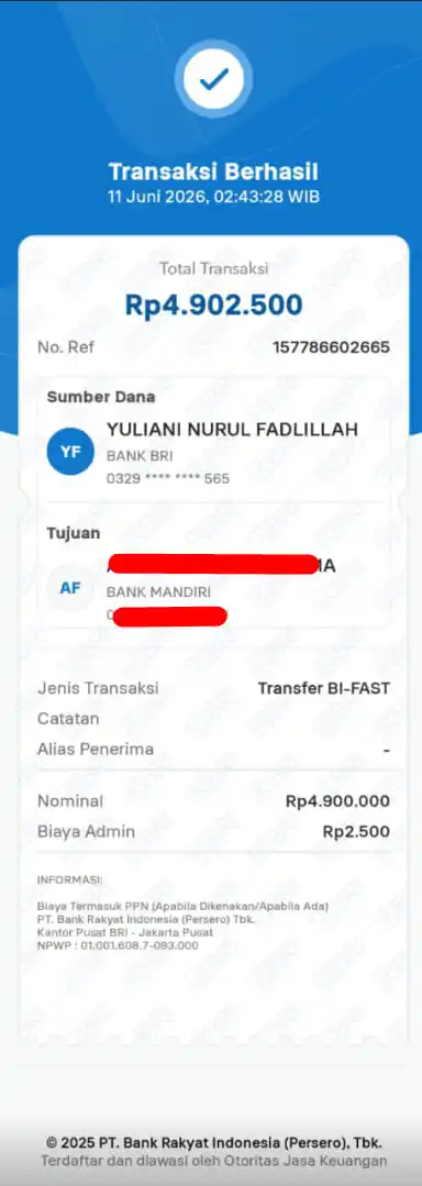 Bukti Transfer