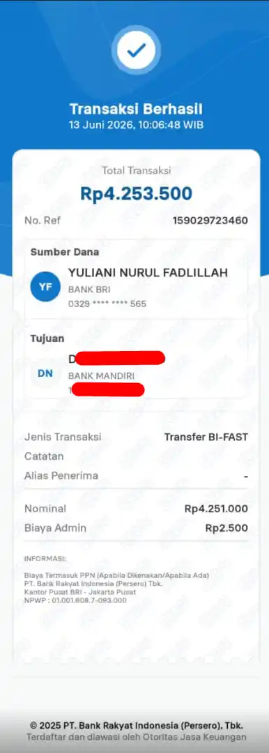 Bukti Transfer