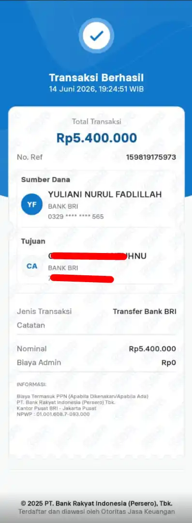 Bukti Transfer