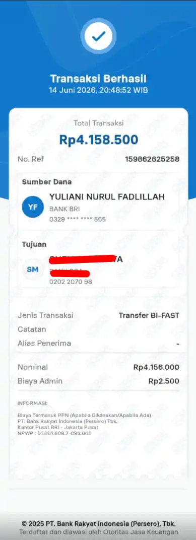Bukti Transfer
