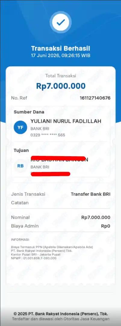 Bukti Transfer