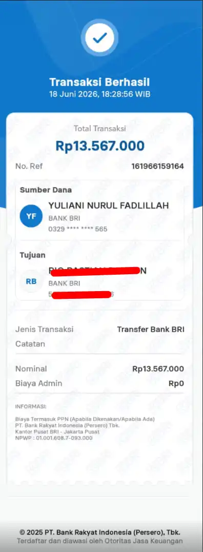 Bukti Transfer