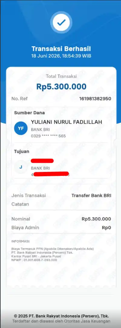 Bukti Transfer