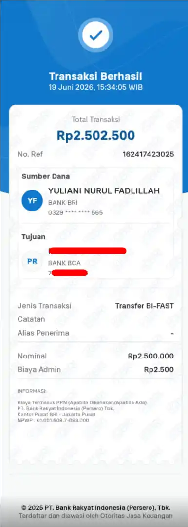 Bukti Transfer