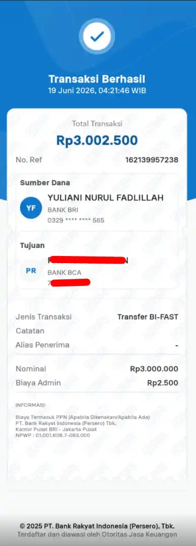 Bukti Transfer
