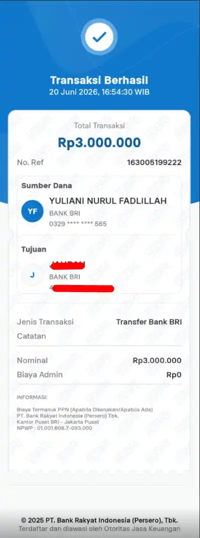 Bukti Transfer