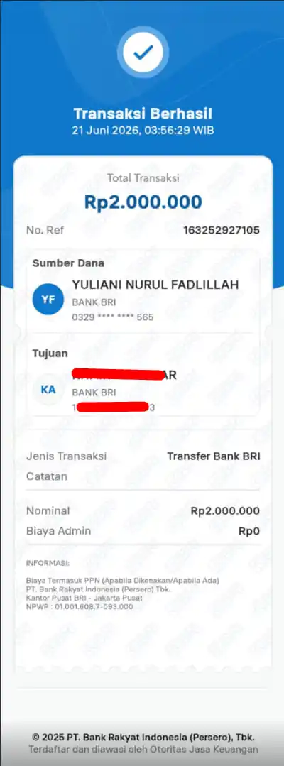 Bukti Transfer