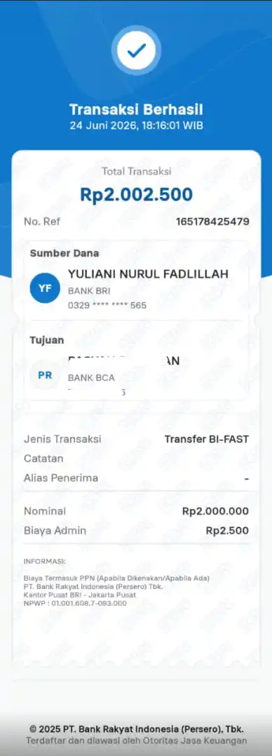 Bukti Transfer