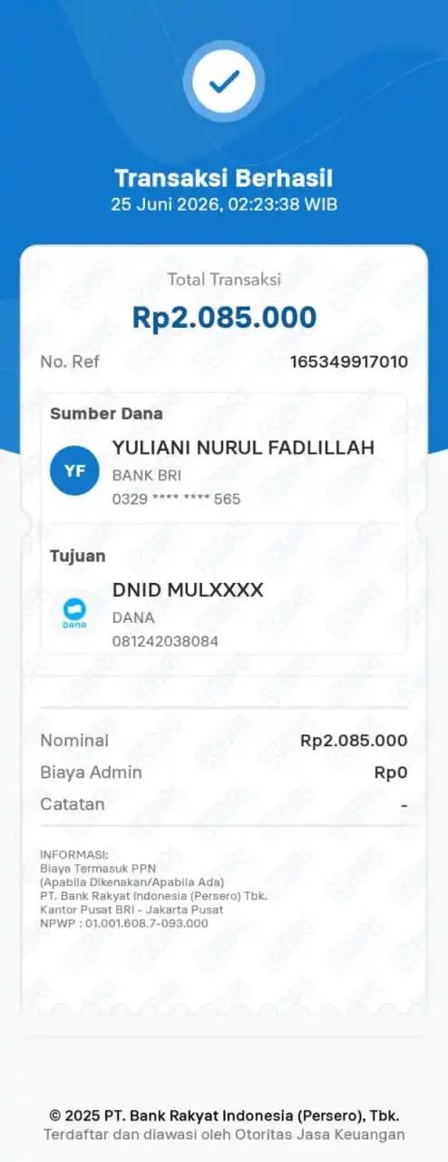 Bukti Transfer