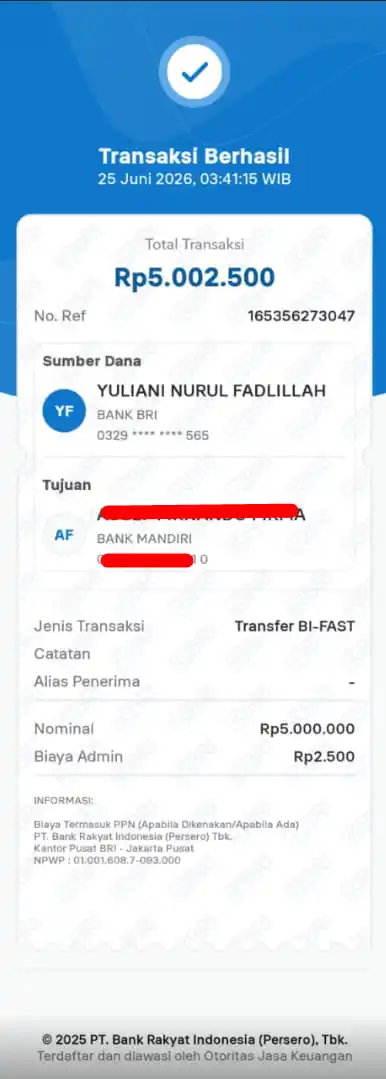 Bukti Transfer