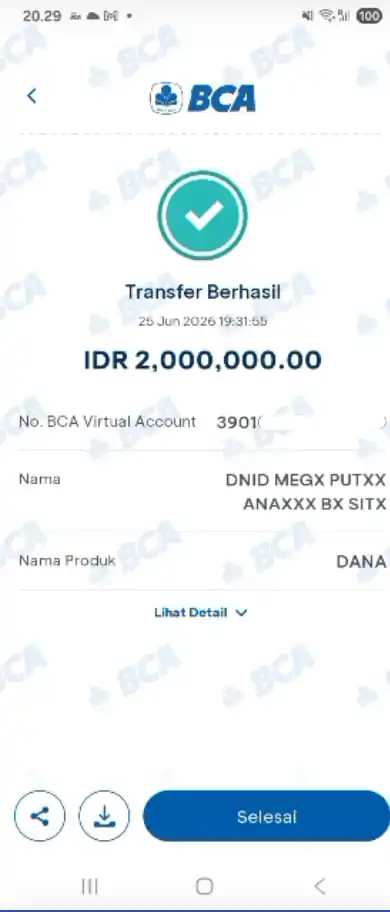 Bukti Transfer