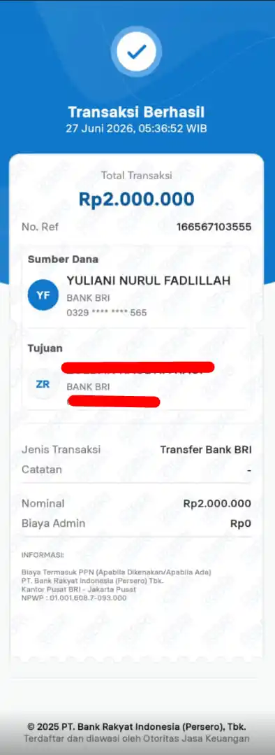 Bukti Transfer