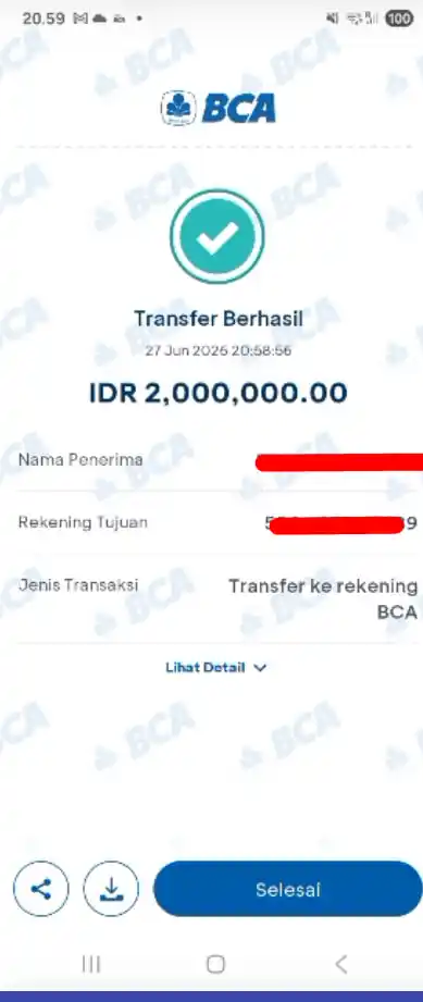 Bukti Transfer
