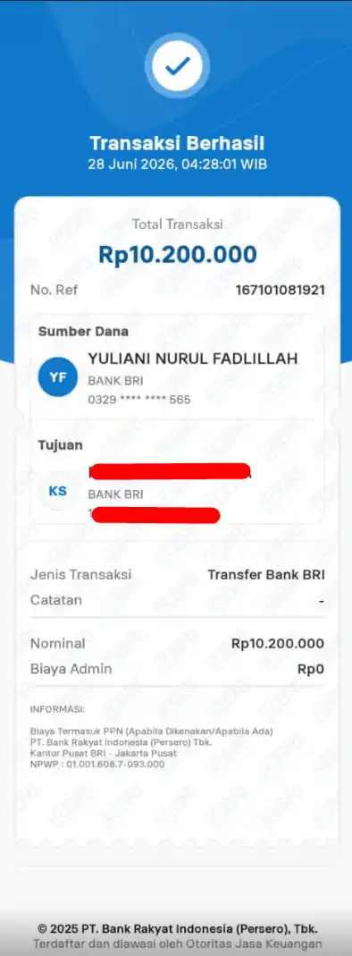 Bukti Transfer
