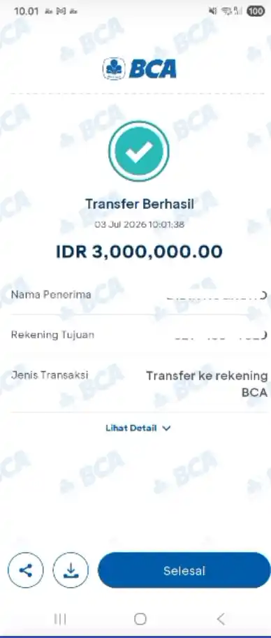 Bukti Transfer