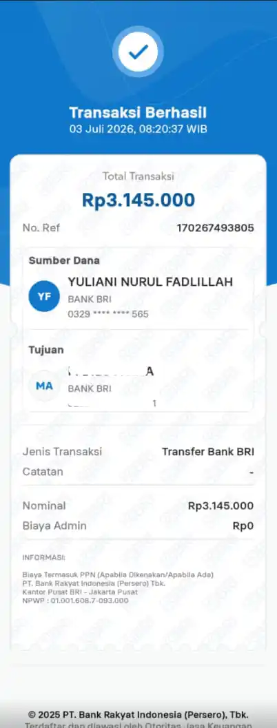 Bukti Transfer