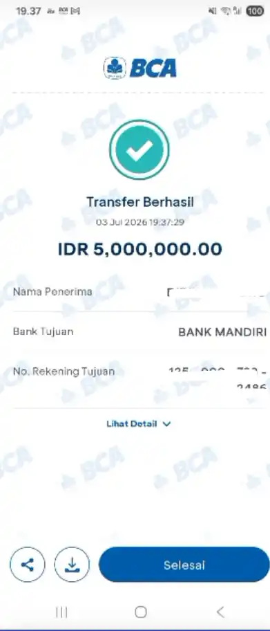 Bukti Transfer