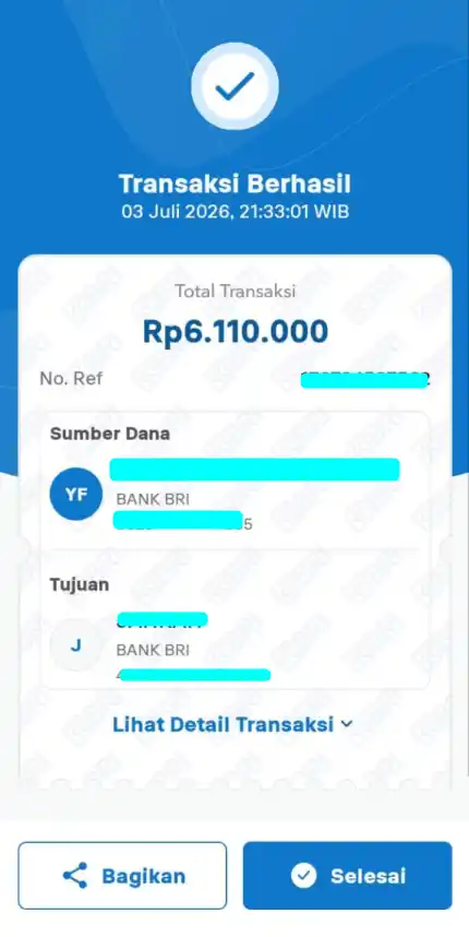 Bukti Transfer