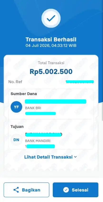 Bukti Transfer