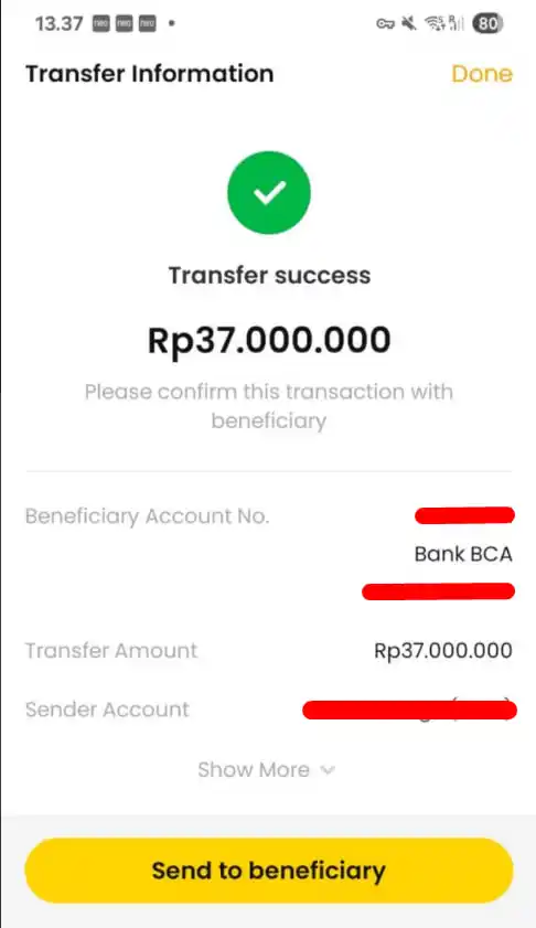 Bukti Transfer