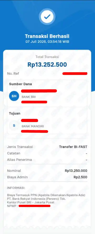 Bukti Transfer