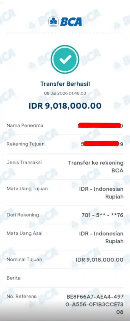 Bukti Transfer