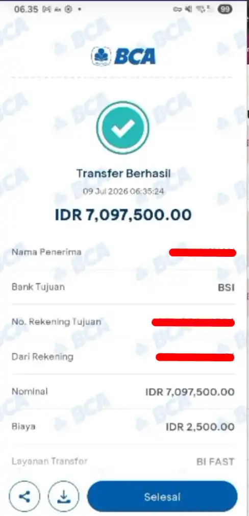 Bukti Transfer
