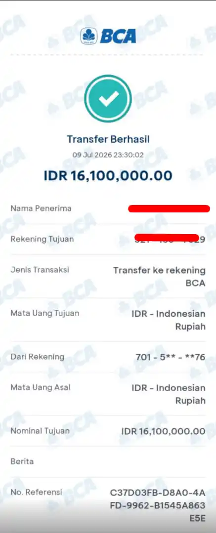 Bukti Transfer