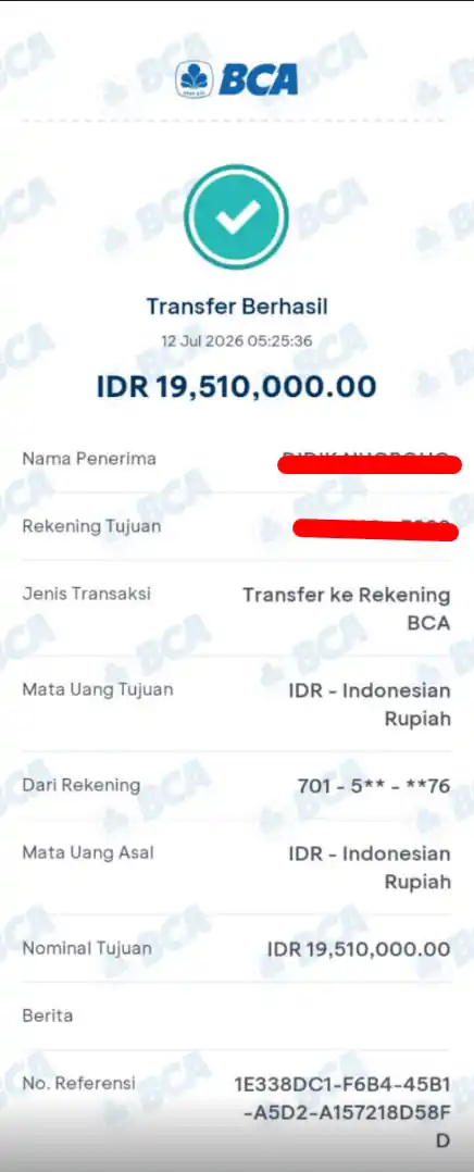 Bukti Transfer